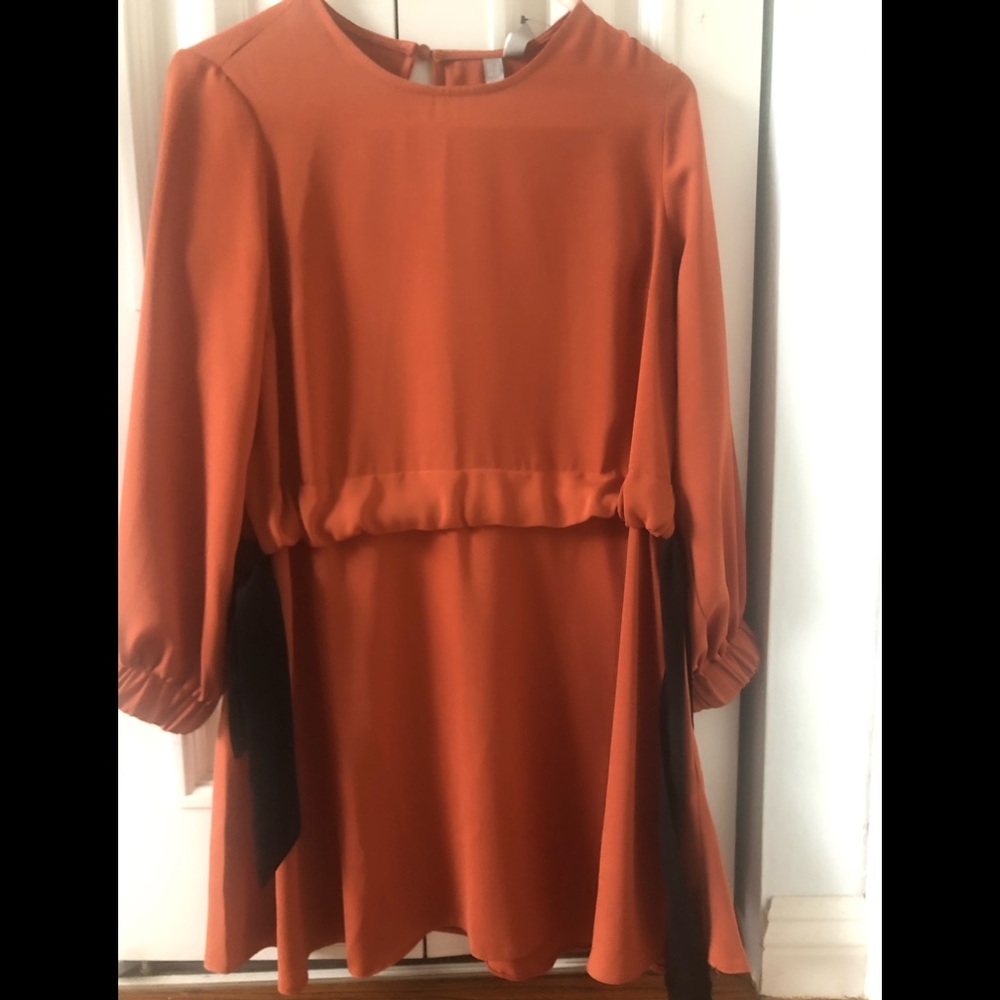 ASOS NWT Burnt Orange Summer Dress RUNS LARGE